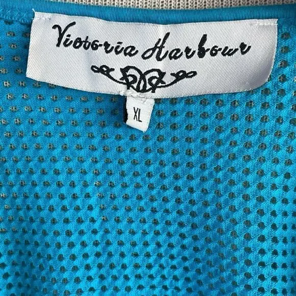 EUC Victoria Harbour Womens Blue Swim Shirt Size XL - Picture 6 of 7